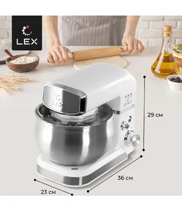 LEX LXMX 4133, миксер планетарный 3,5л (белый) на скидке