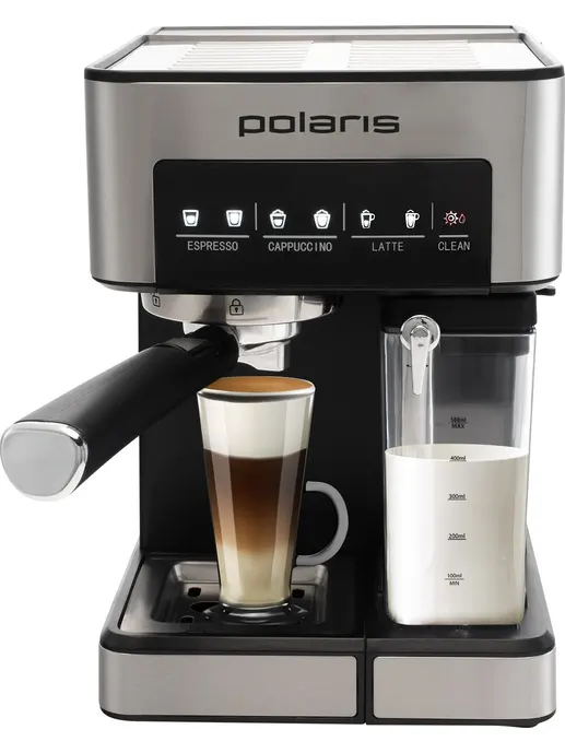 Кофеварка POLARIS PCM 1541E Adore Cappuccino нерж.сталь