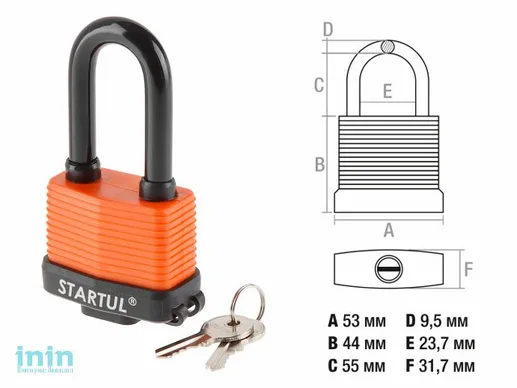 Навесной замок STARTUL PROFI ST9086-50