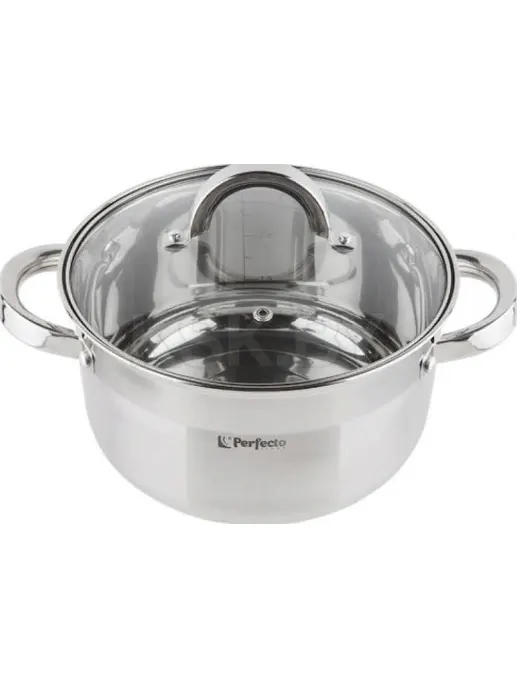 Кастрюля из нерж.стали, 3.2 л, ф 20 x 11.5 см, STARCOOK, PERFECTO LINE