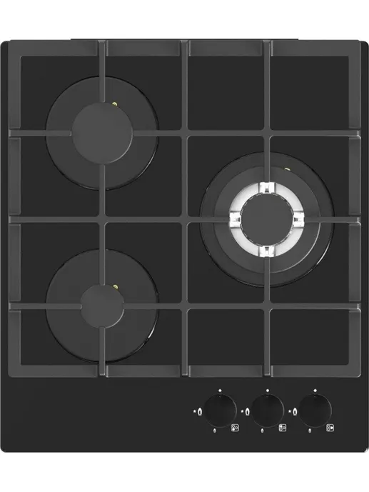 Газовая варочная панель ZORG HAG45 FDW black