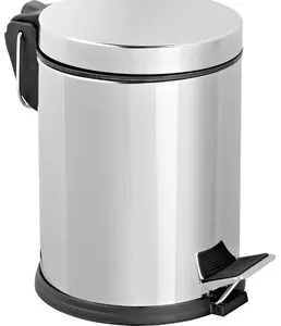 Ведро для мусора с педалью, 12 л, нержавеющая сталь на скидке