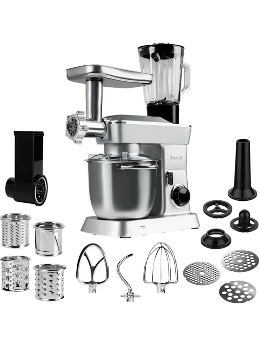 Кухонный комбайн 14 в 1 RAGEX R112, 4.5л, 1300Вт