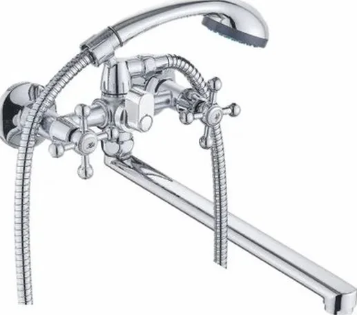 CB330-23 Смеситель CRONWIL для ванны двухвентильный, с плоским  изливо