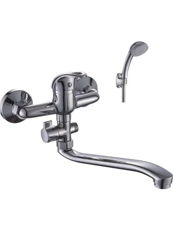 Смеситель DIADONNA универсальный с поворотным изливом 30 мм с лейкой D