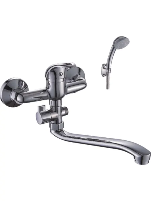 Смеситель DIADONNA универсальный с поворотным изливом 30 мм с лейкой D
