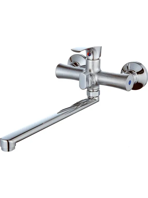 B22-032 Смеситель универсальный с плоским прямым изливом и переключате