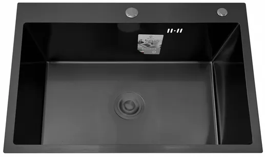 DS5040B Кухонная мойка 500*400*200mm , чёрная с сифоном