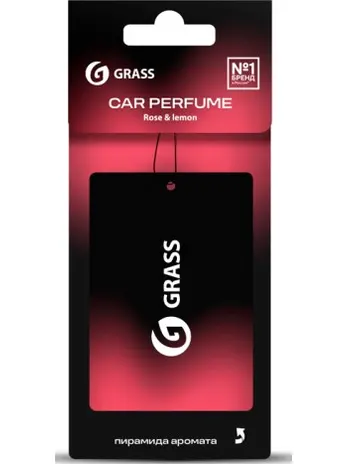 Ароматизатор воздуха картонный GraSS (Rose & lemon), ST-1466,