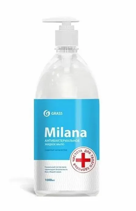 Мыло жидкое антибактериальное для рук GraSS «Milana», 1л., 125435,