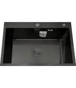 DS5040B Кухонная мойка 500*400*200mm , чёрная с сифоном на скидке
