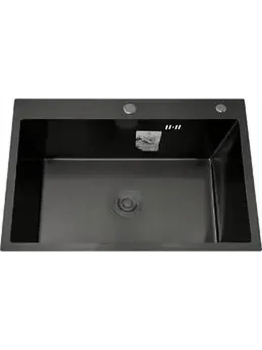 DS5040B Кухонная мойка 500*400*200mm , чёрная с сифоном