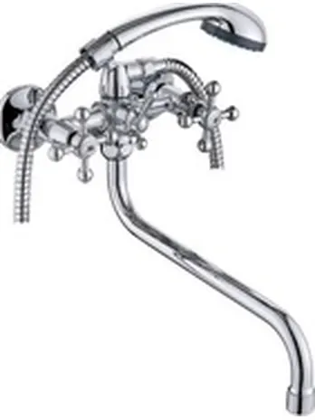 CB330-25 Смеситель для ванны двухвентильный, с круглым изливом