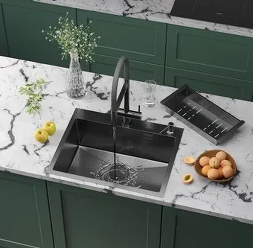 Смеситель для кухни с длинным изливом (крепление гайка) B49-028