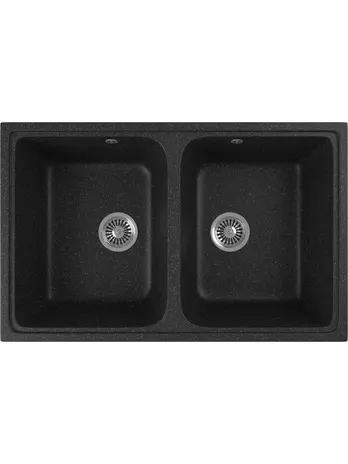 Мойка из искуственного камня GreenStone GRS-15-308 черный