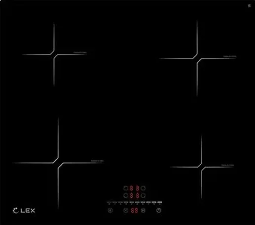 LEX EVI 640-2 BL панель стеклокерамическая индукционная