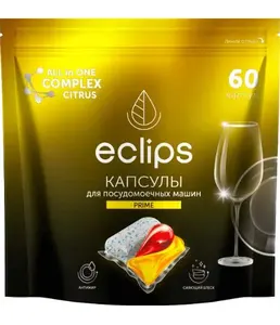 Средсвто для посудомоечных машин в капсулах Eclips "Prime Цитрус" 60 ш на скидке