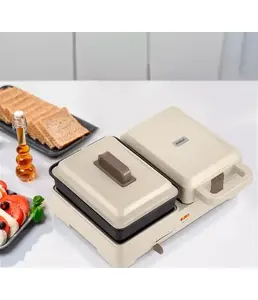 Бутербродница Kitfort KT-6061-2 (2 в 1, бежевый) на скидке