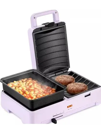 Бутербродница Kitfort KT-6061-3 (2 в 1, лавандовый)