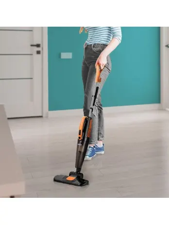 Вертикальный пылесос Kitfort KT-5180-2 (черно-оранжевый)