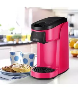 Кофеварка капсульная Kitfort KT-7121-1 (черно-малиновый) на скидке