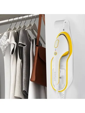 Ручной отпариватель Kitfort KT-9130-1 бело-желтый