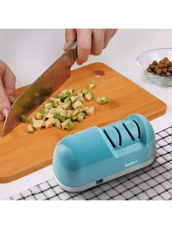 Электроточилка для ножей Kitfort KT-4069-2 темно-бирюзовый