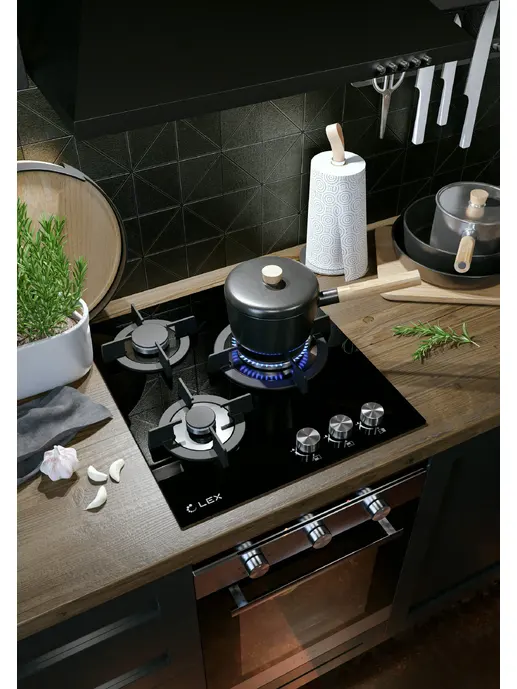 LEX GVG 430 BL газовая панель