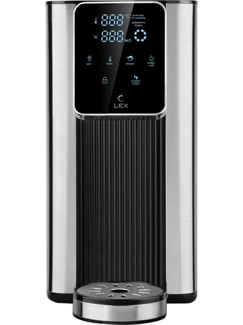 LEX LXTP 3621, термопот, 2,5литра  (черный + брашированная сталь)