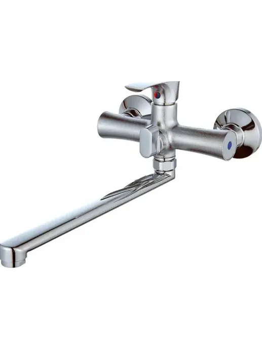 B22-032 Смеситель универсальный с плоским прямым изливом и переключате