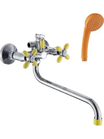 B22-071B Смеситель универсальный с круглым изливом и переключателем дл