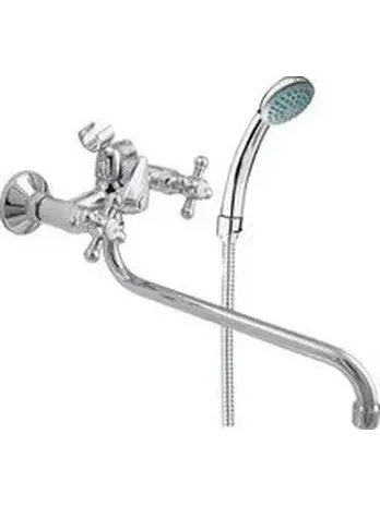 B22-071F Смеситель универсальный с круглым изливом и переключателем дл