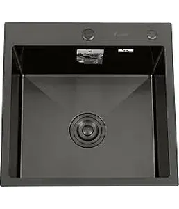 DS5040B Кухонная мойка 500*400*200mm , чёрная с сифоном на скидке