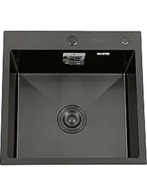 DS5040B Кухонная мойка 500*400*200mm , чёрная с сифоном