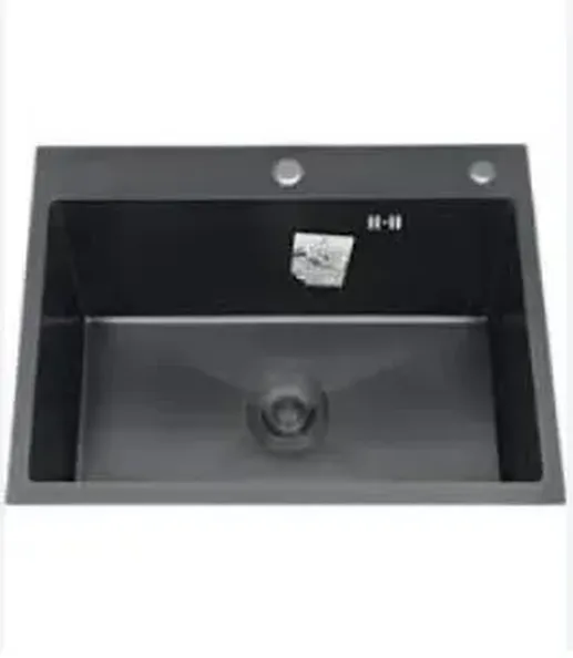 DS6050B Кухонная мойка 600*500*200mm , чёрная с сифоном