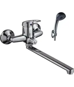 B22-023 Смеситель универсальный с плоским прямым изливом и переключате на скидке