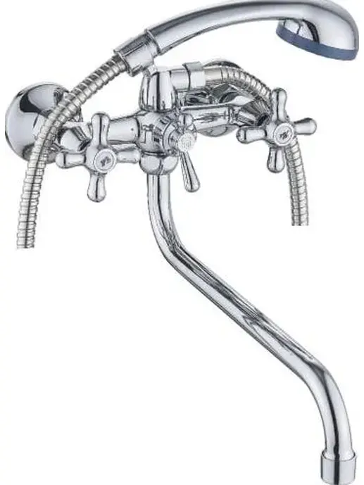 Двухвентильный смеситель CRONWIL CD340-22 с круглым изливом