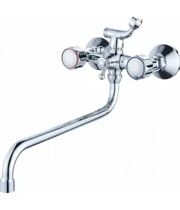 Смеситель универсальный с круглым изливом D80-225355 на скидке