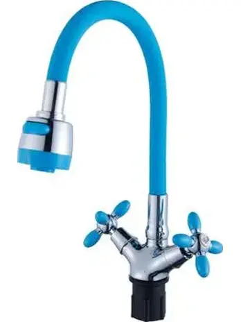 Смеситель для кухни с гибким изливом (крепление гайка) B57-071D