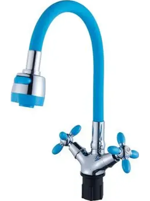 Смеситель для кухни с гибким изливом (крепление гайка) B57-071D