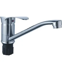 Смеситель для кухни с длинным изливом (крепление гайка) B49-028 на скидке