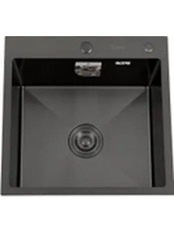 DS5050B Кухонная мойка 500*500*200mm , чёрная с сифоном