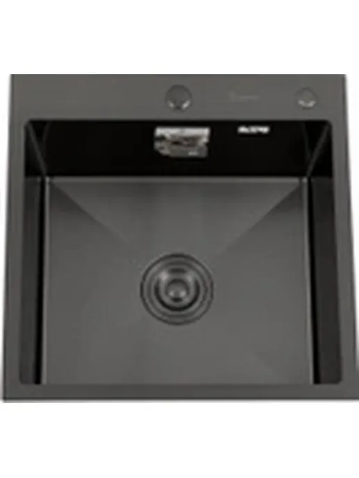 DS5050B Кухонная мойка 500*500*200mm , чёрная с сифоном