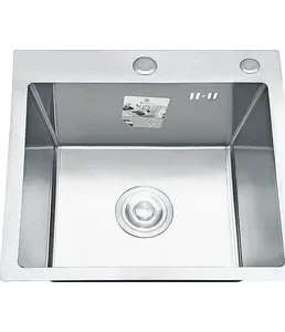 DS5050 Кухонная мойка 500*500*200mm , нержавеющая сталь с сифоном на скидке