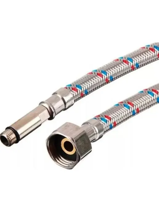Гибкая подводка для смесителей VALFEX нерж.сталь М10*18-1/2" 60 см (75