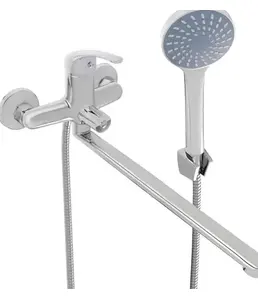 CB330-23M Смеситель CRONWIL для ванны двухвент., с плоским изл., без л на скидке