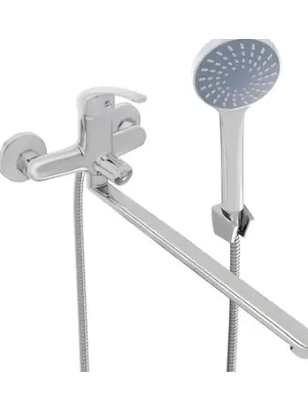 CB330-23M Смеситель CRONWIL для ванны двухвент., с плоским изл., без л