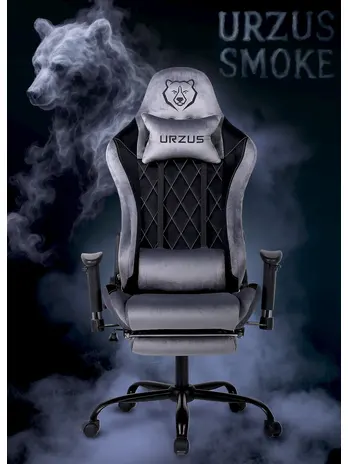 Геймерское кресло URZUS Smoke серый (UR-7351115)