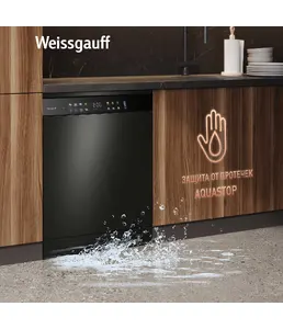 Посудомоечная машина Weissgauff DW 6039 Touch Dual Wash Black на скидке