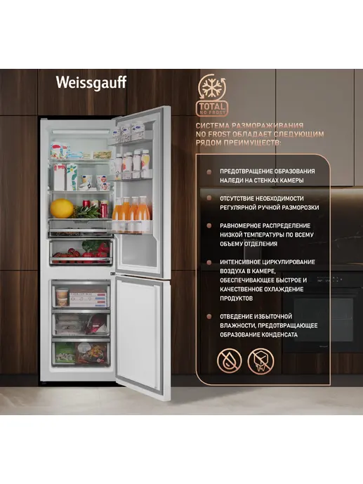 Холодильник Weissgauff WRK 2000 Premium Total NoFrost White
